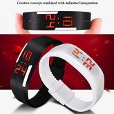 Relógio Unissex Esportivo Digital LED / Impermeável Silicone Banda Doce